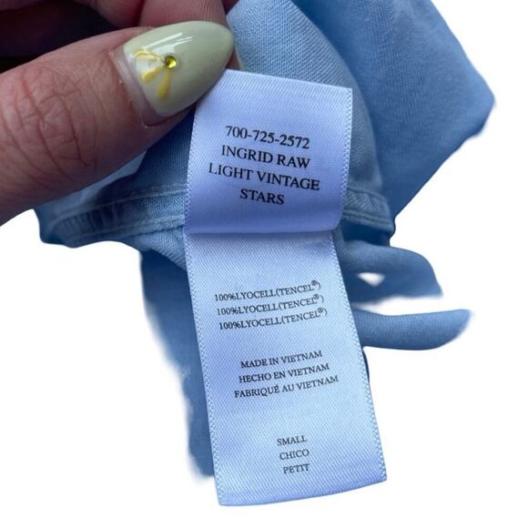 Rails Ingrid Button Down Shirt Top Light Vintage Stars – Size Small – Sold Out - Picture 15 of 16